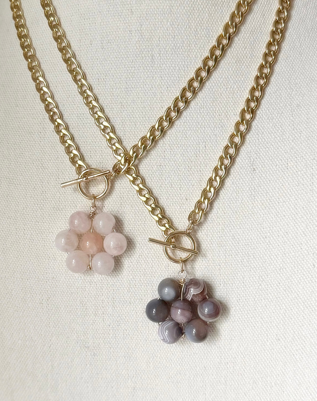 Flora Pendant — Petal Blush