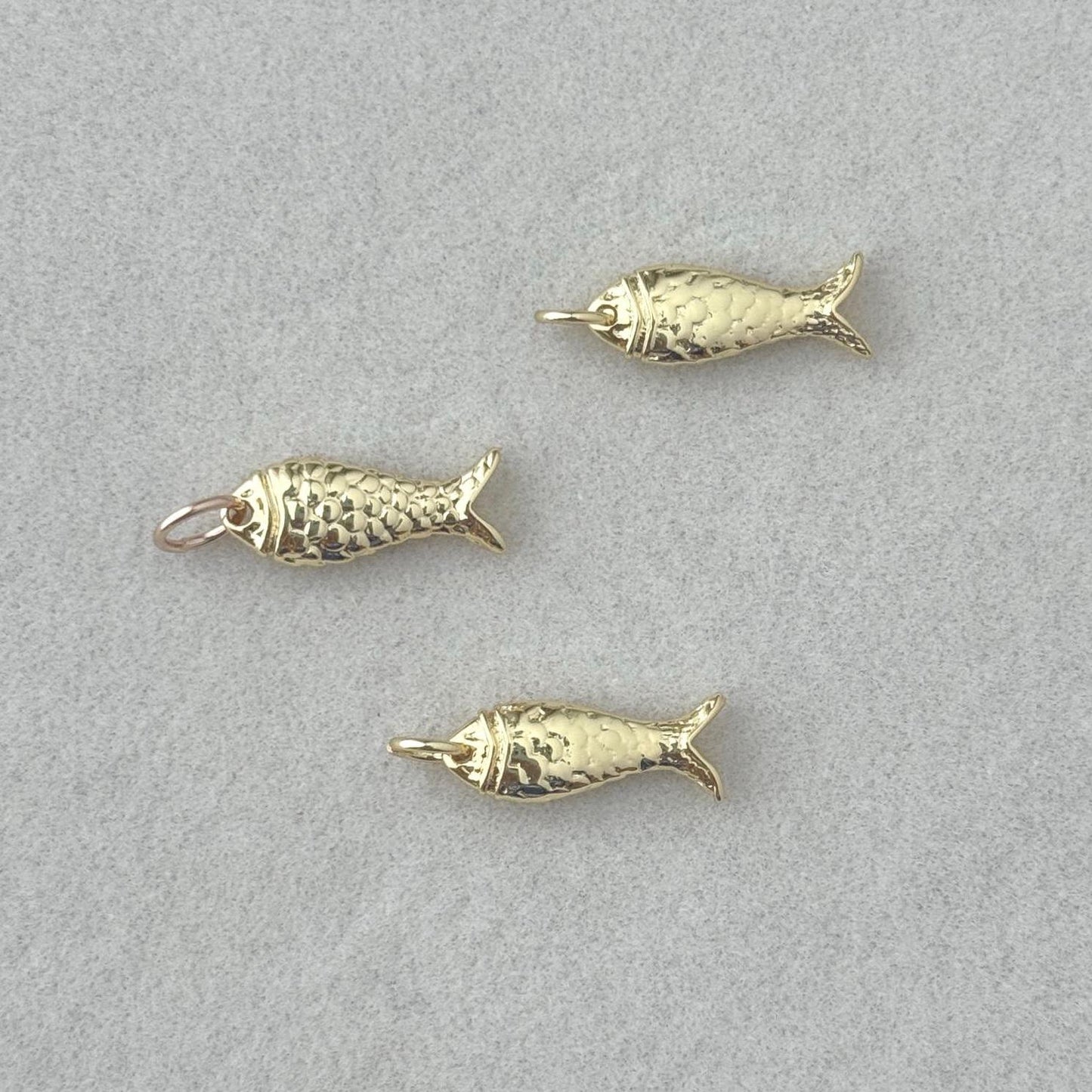Gold Fish Charms: Coastal Summer Keepsake Charms