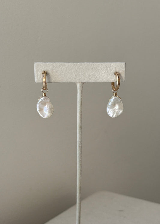Always Hoops & Petal Pearl Charms