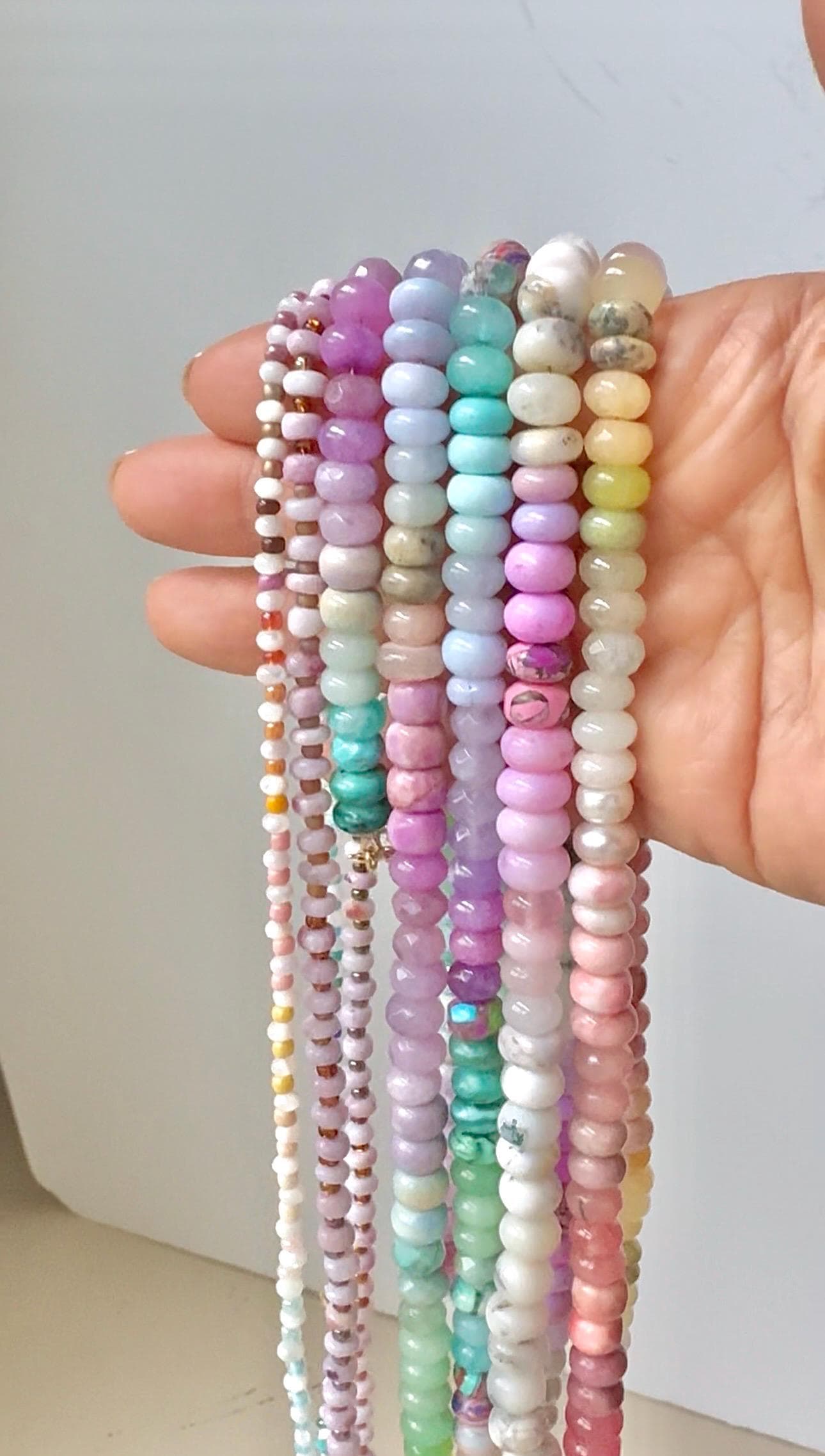 Hydrangea #1 Ombré Necklace: 50 Shades of Hydrangea Series