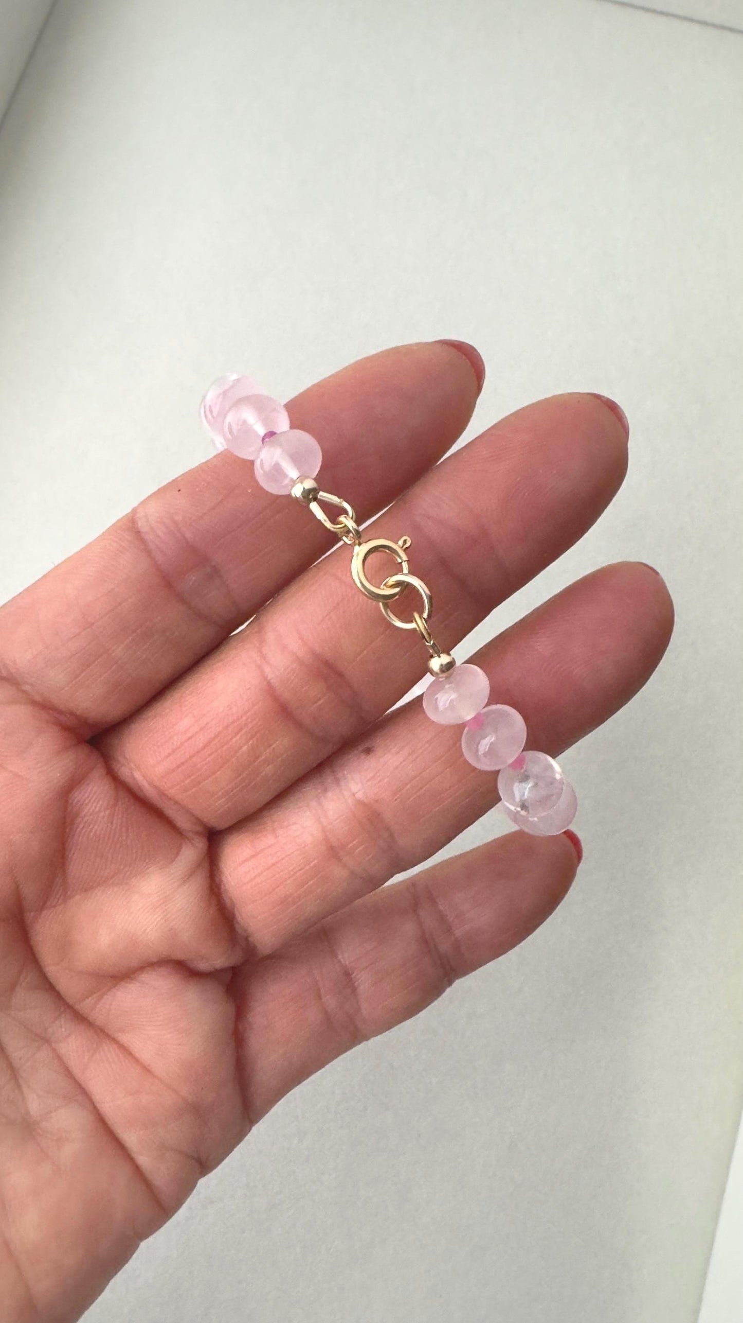 Madagascar Rose Quartz Ombré Bracelet