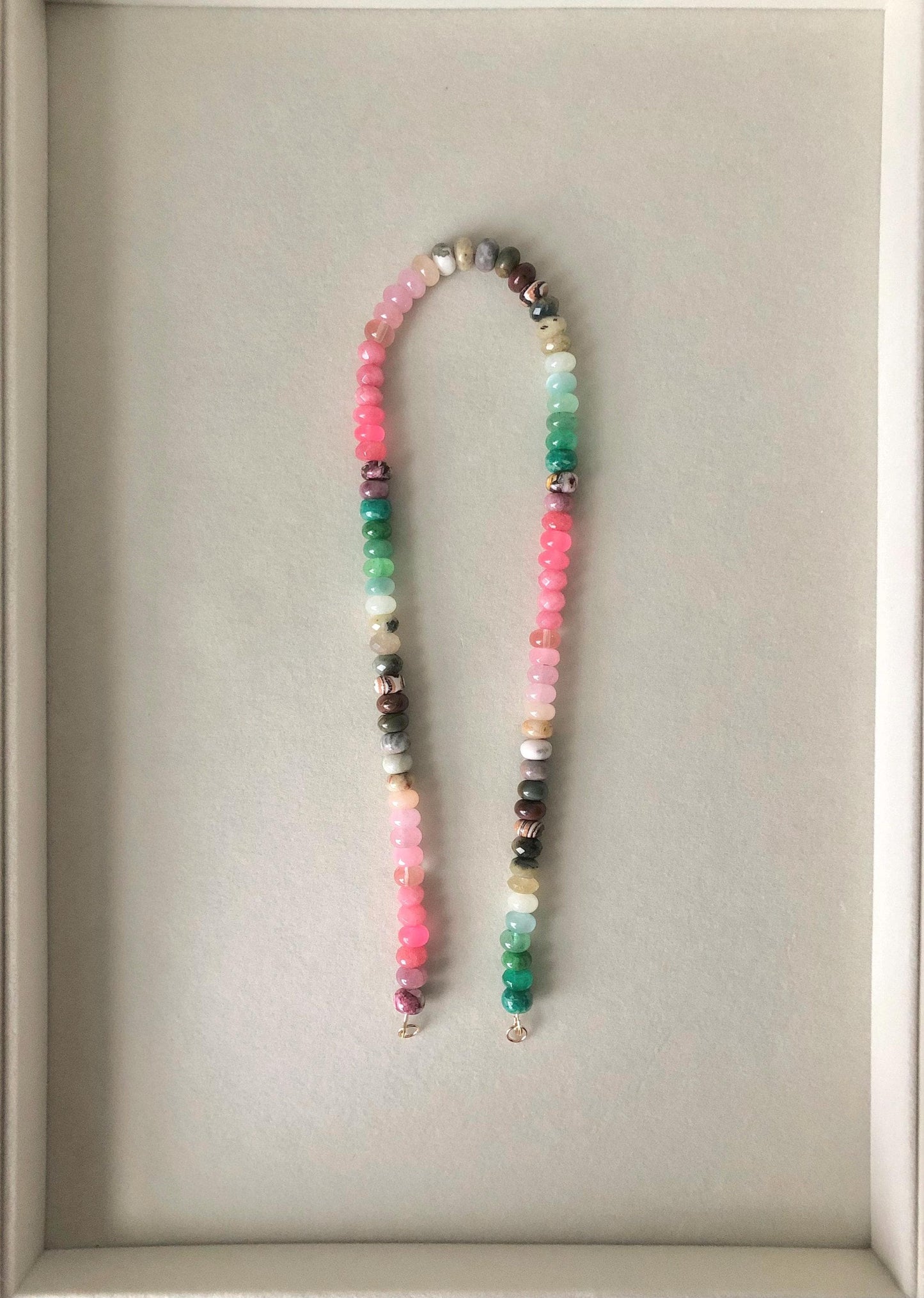 Dogwood Blossom Ombré Gemstone Necklace2 and Bracelet