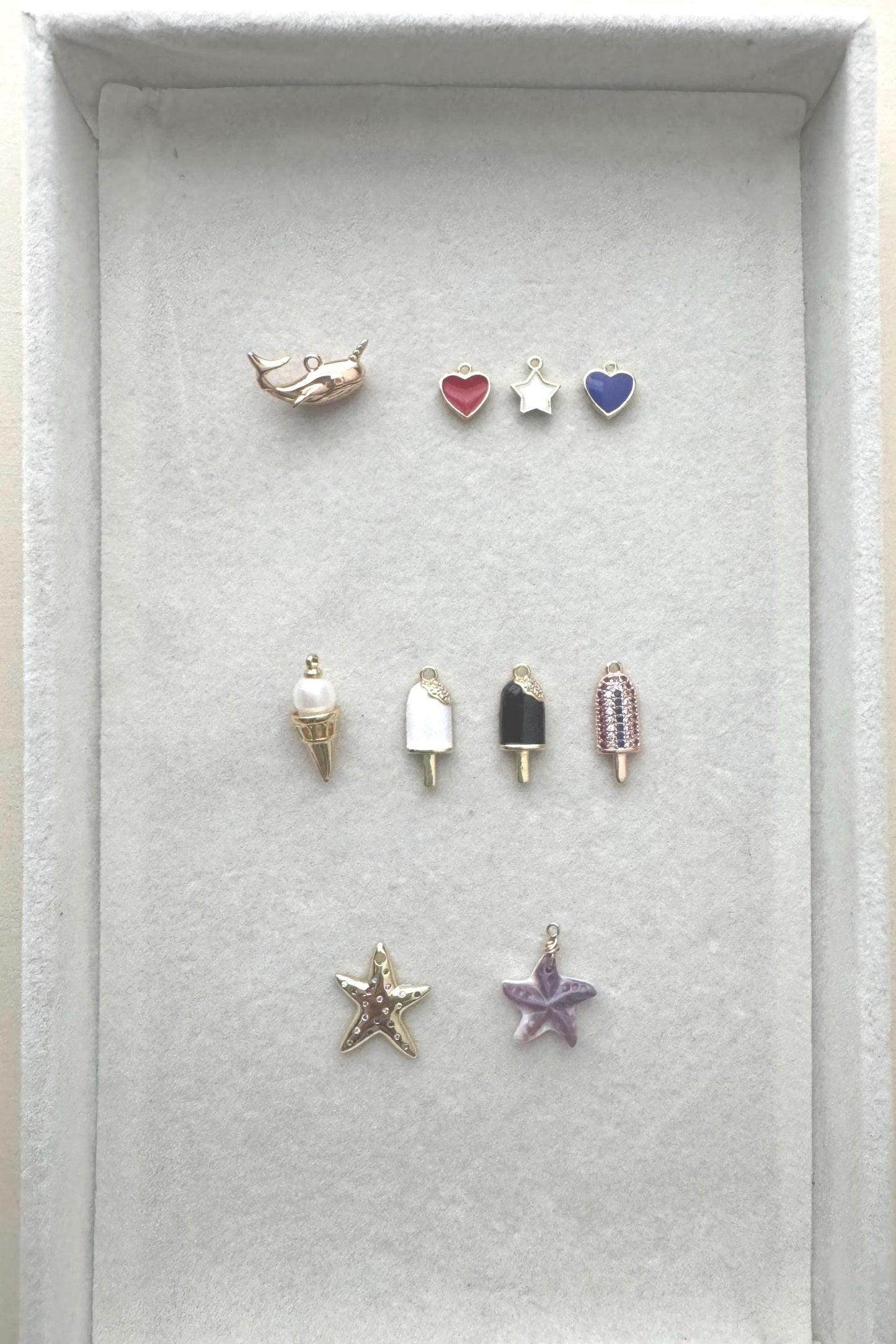Gold Fish Charms: Coastal Summer Keepsake Charms
