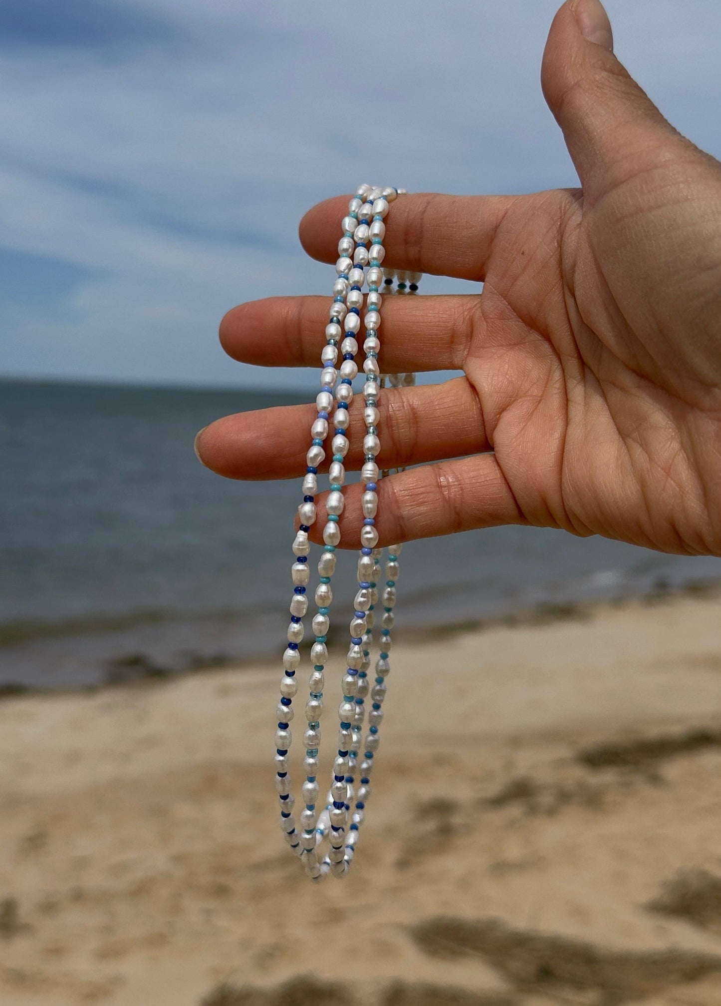 Blue Current Necklace