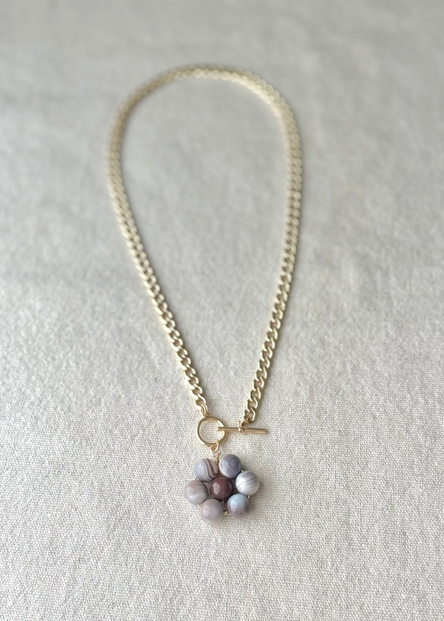 Flora Pendant — Dusky Bloom