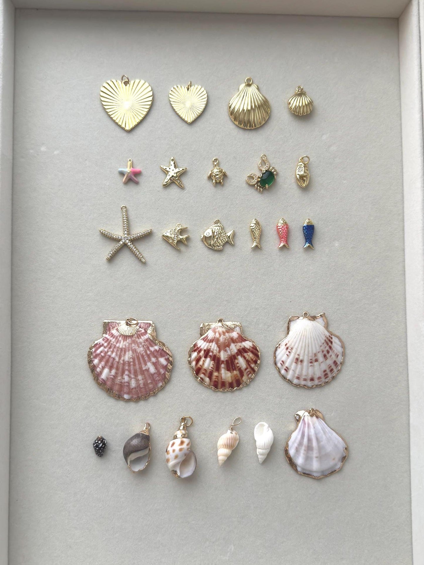 Gold Fish Charms: Coastal Summer Keepsake Charms