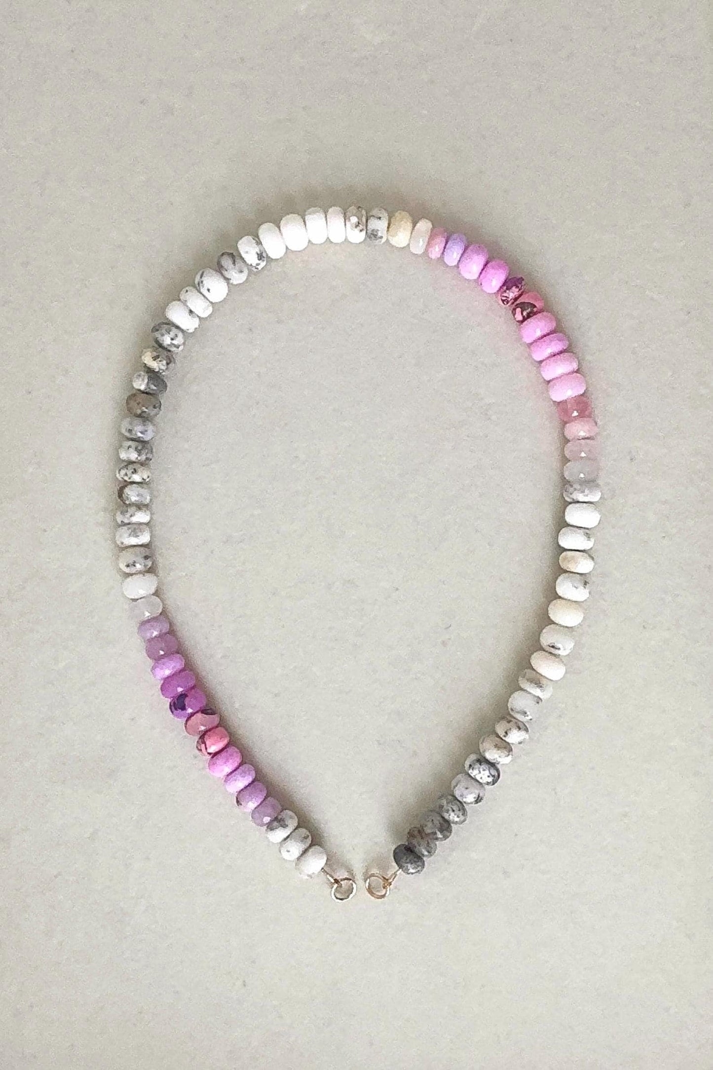 Hydrangea, Snowcone2 Pink Opal Ombré Necklace: 50 Shades of Hydrangea Series