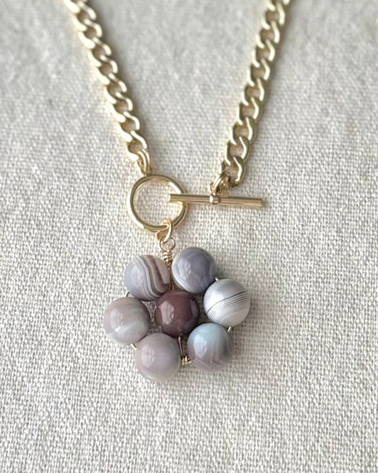 Flora Pendant — Dusky Bloom