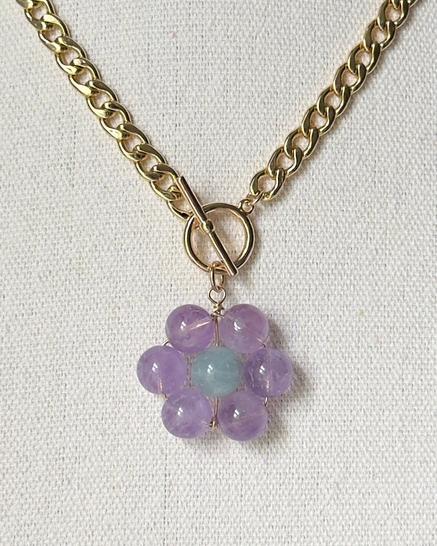 Flora Pendant — Violet Dew