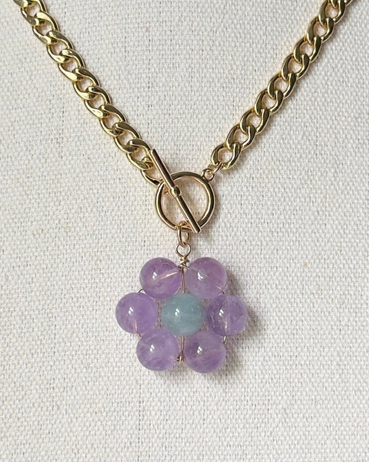 Flora Pendant — Violet Dew