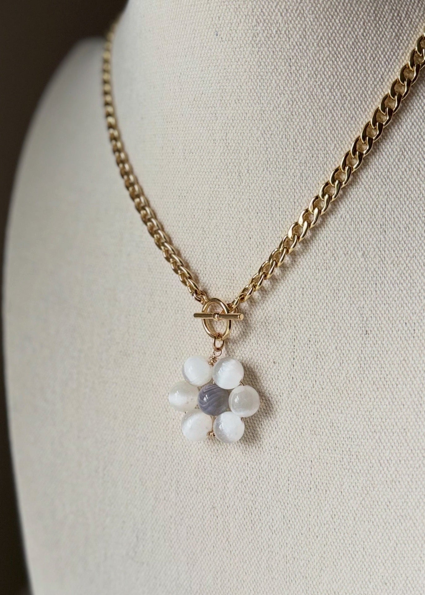 Flora Pendant — Cloud Bloom