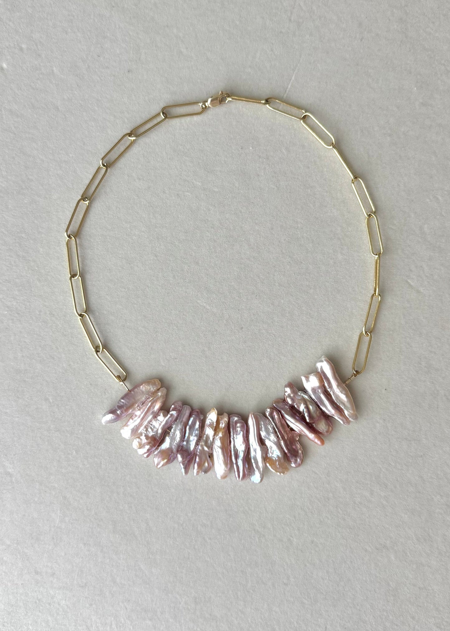 Soft Glow Pearl Collar Necklace