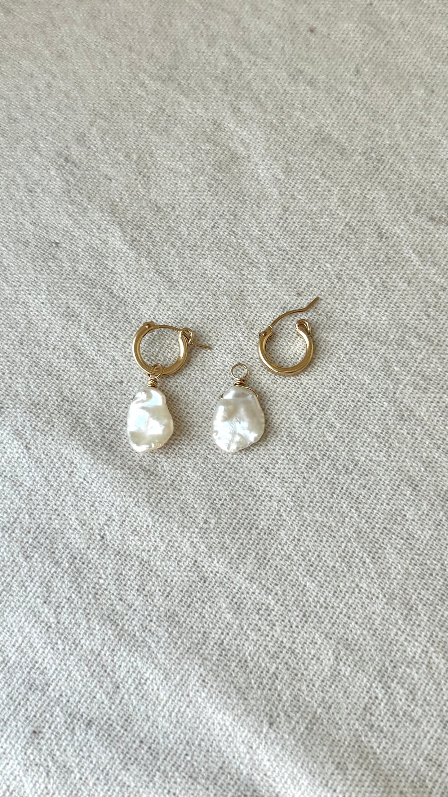 Always Hoops & Petal Pearl Charms