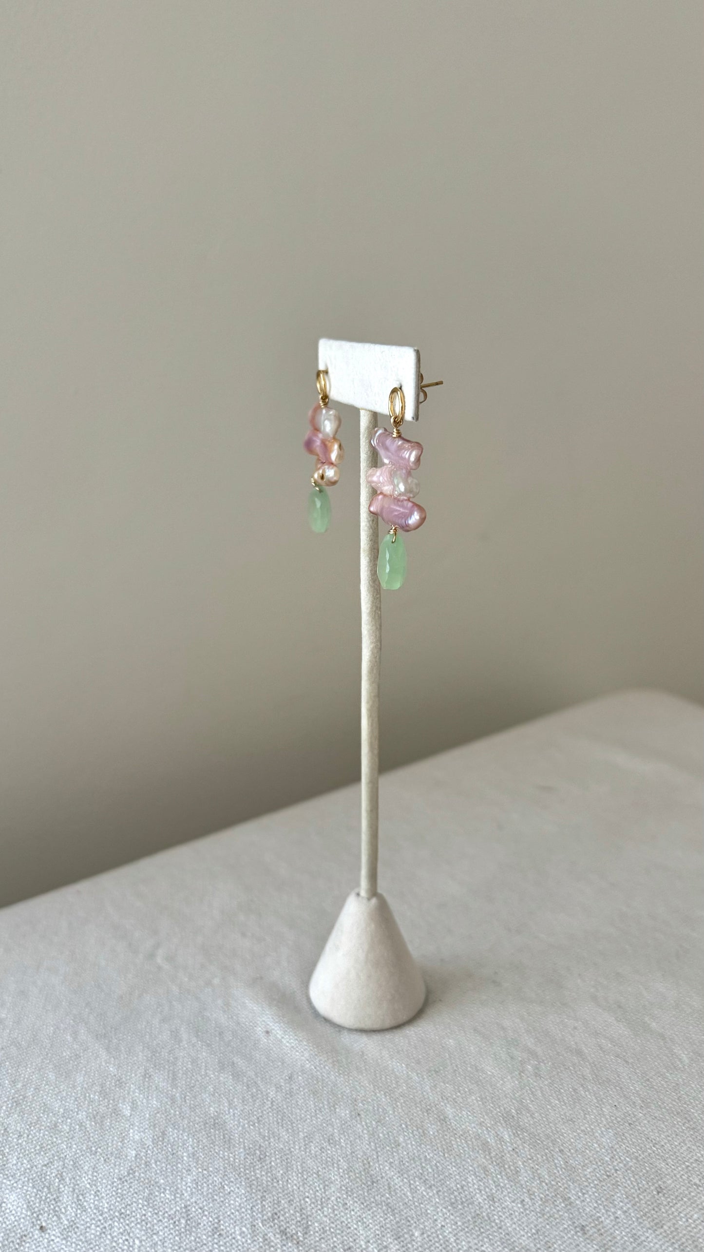 Sea Foam Pearl Earrings