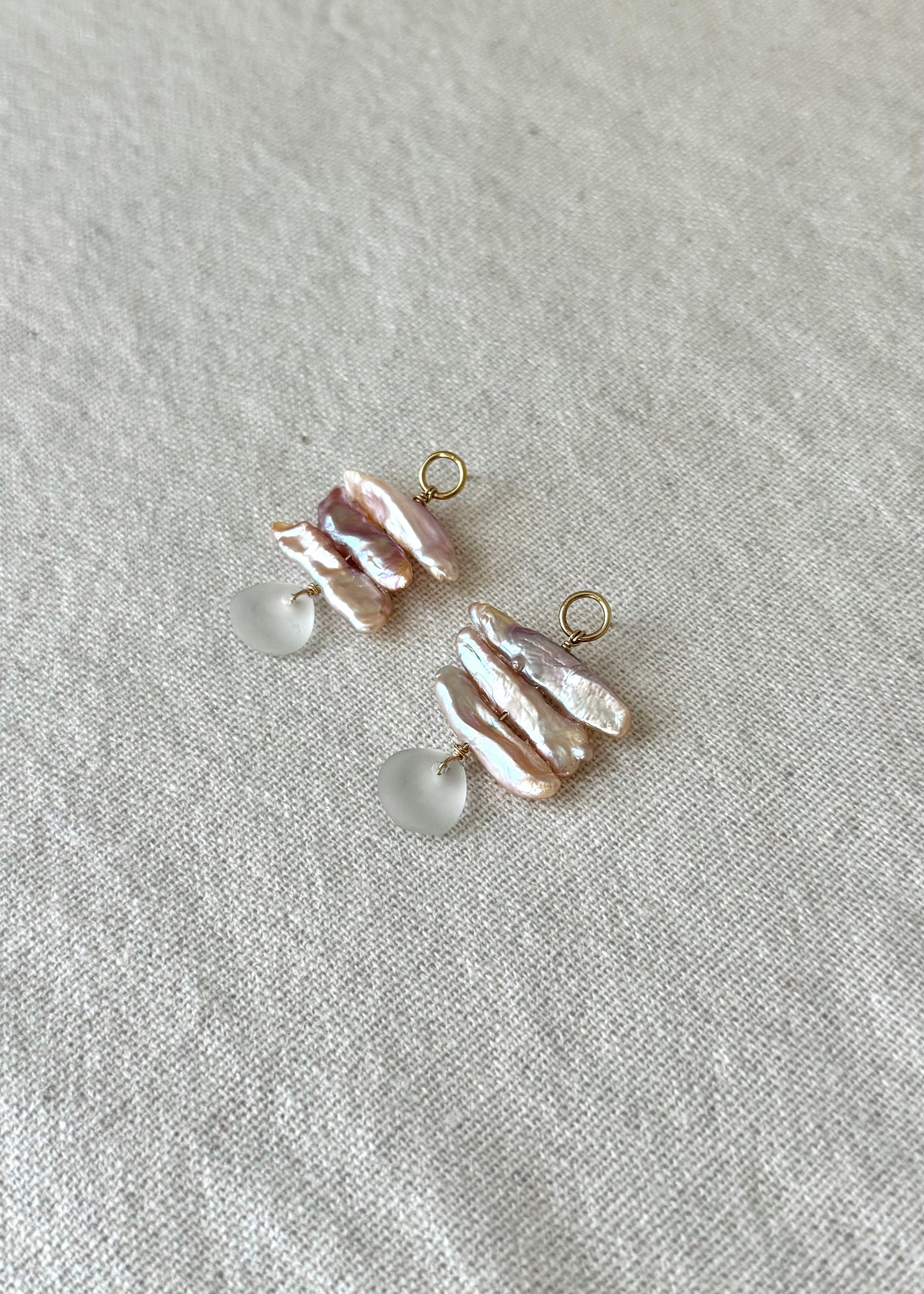 Sea Mist Pearl Earrings