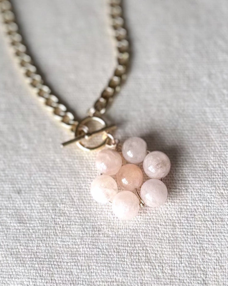 Flora Pendant — Petal Blush