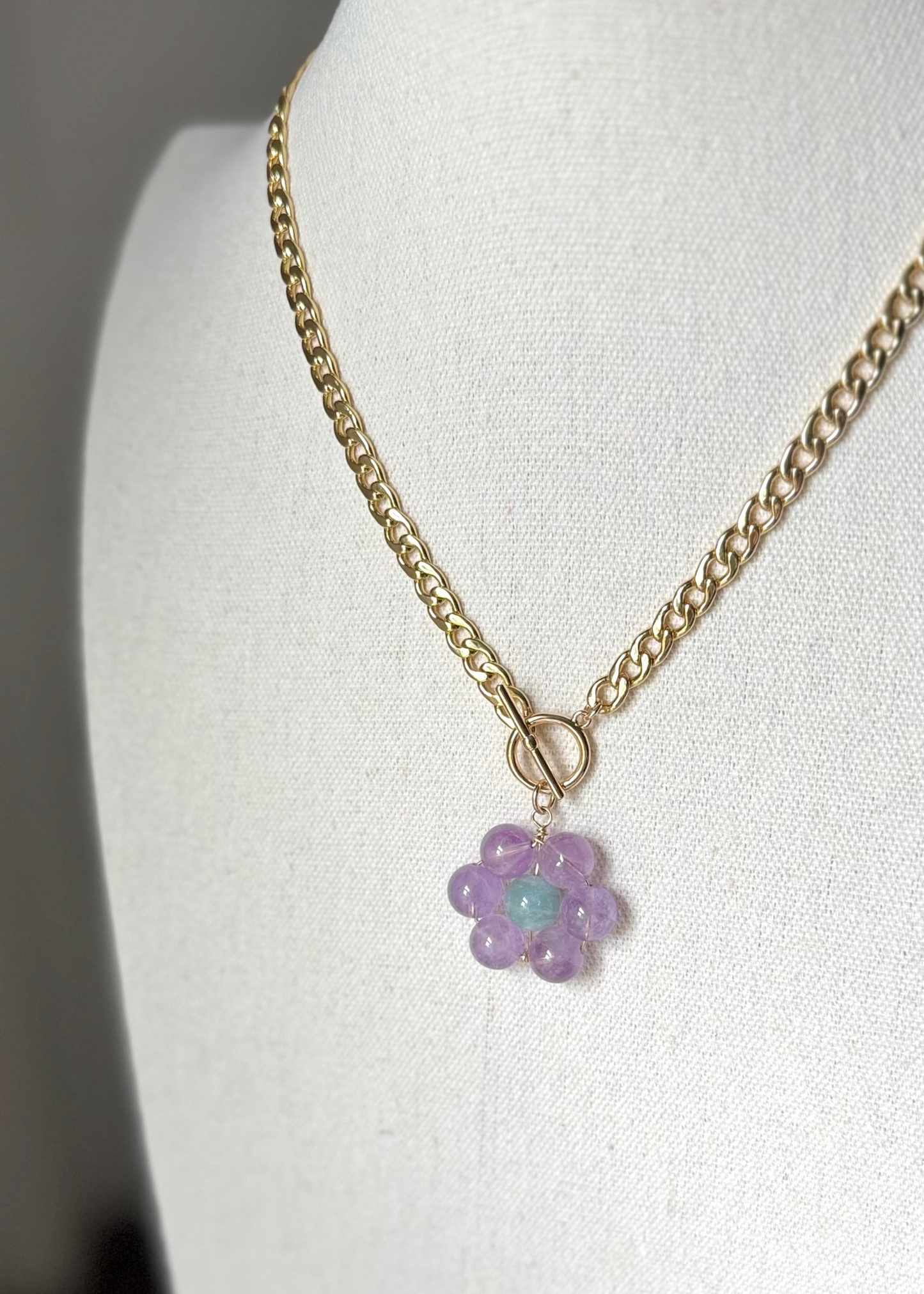 Flora Pendant — Violet Dew