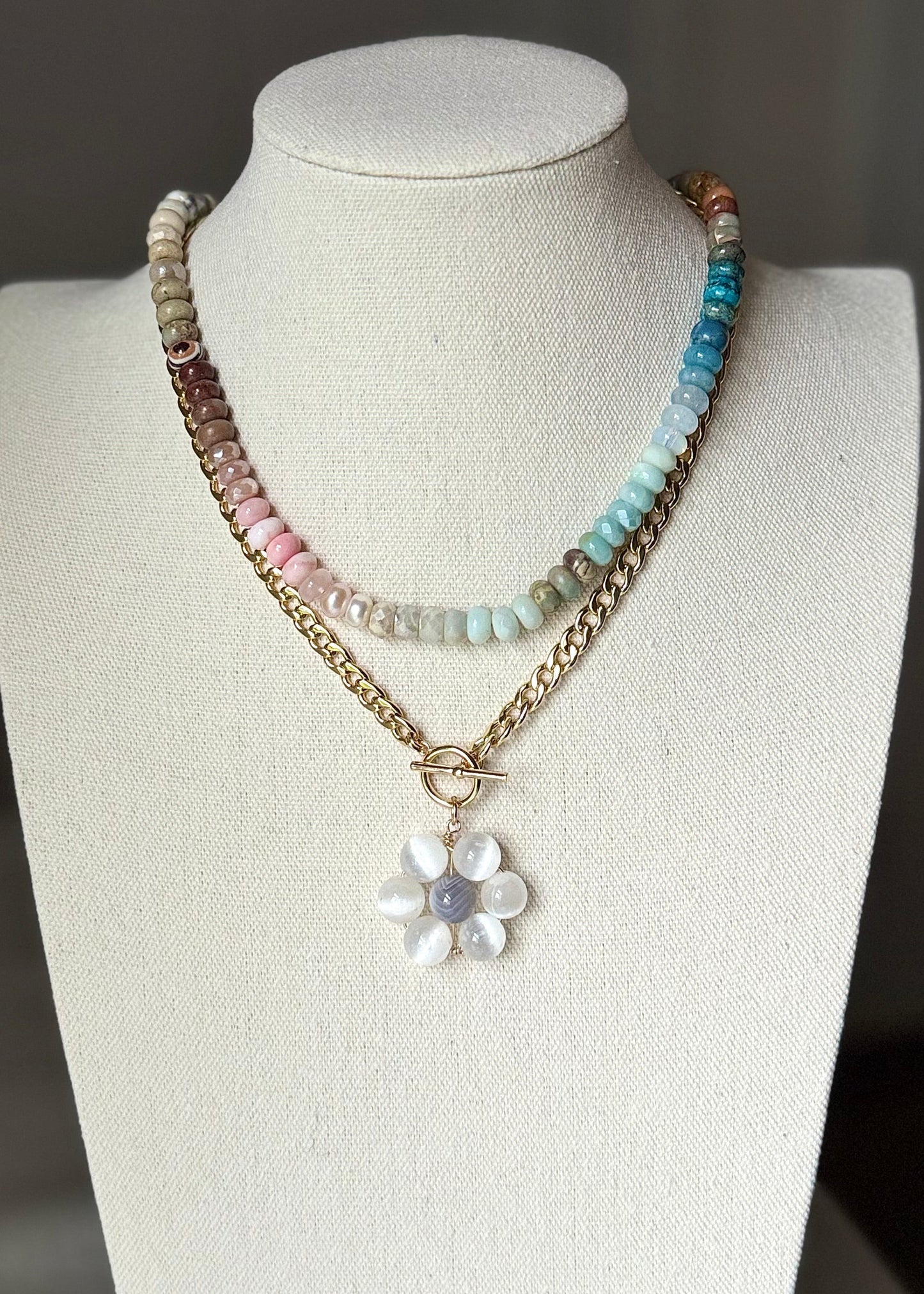 Flora Pendant — Cloud Bloom