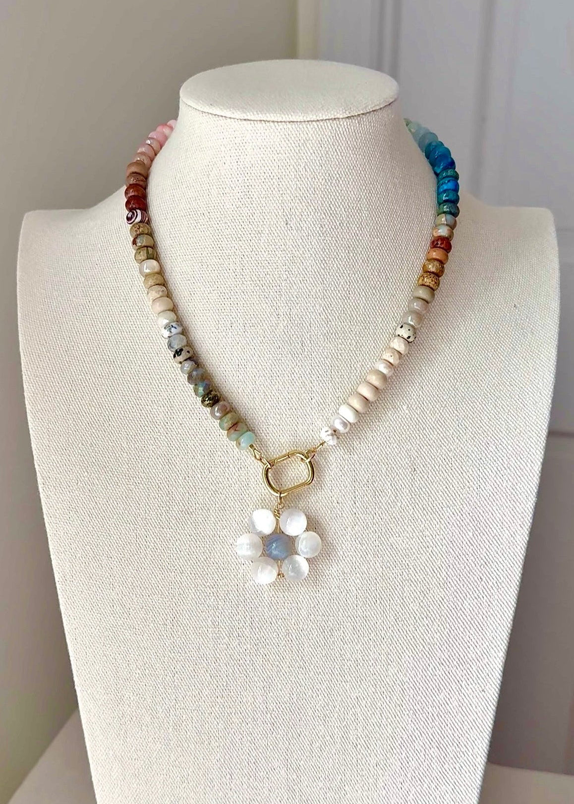Flora Pendant — Cloud Bloom