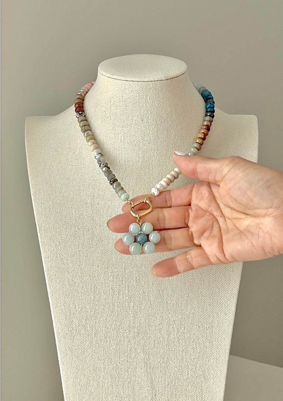 Flora Pendant — Bluebell