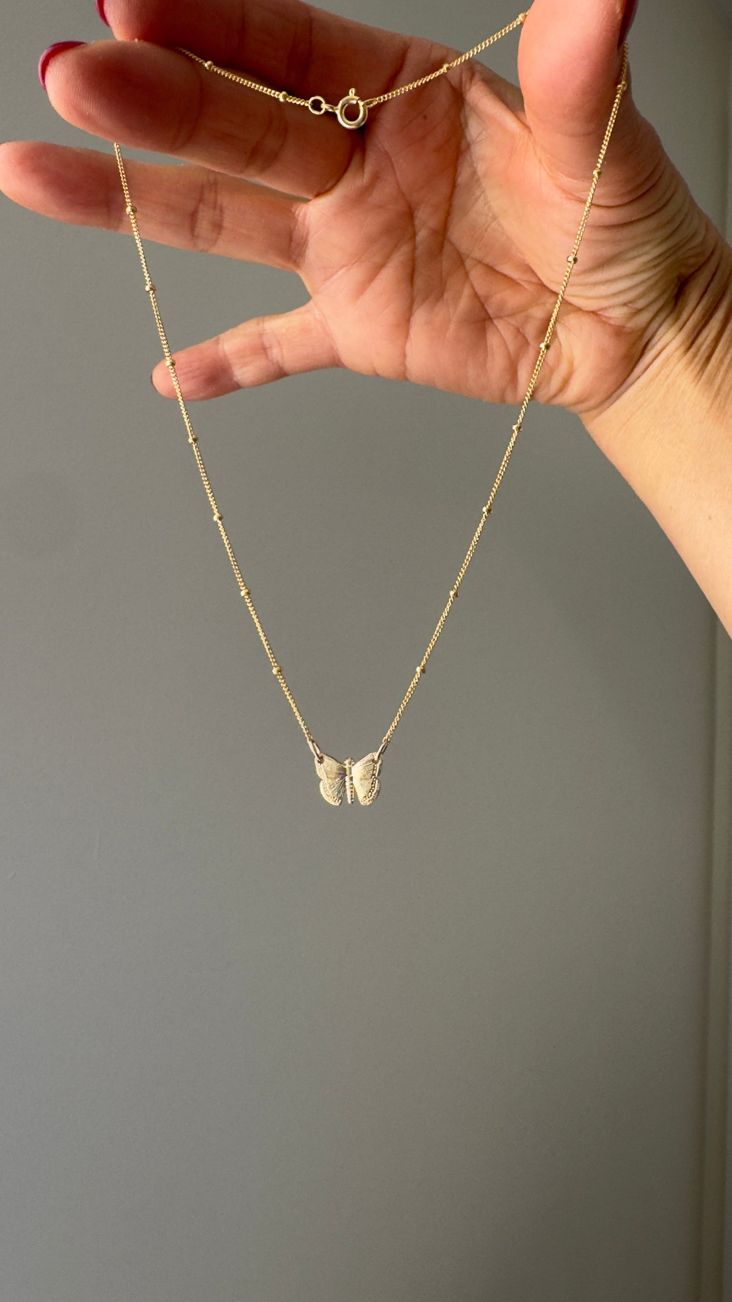 Monarch Butterfly Pendant Necklace