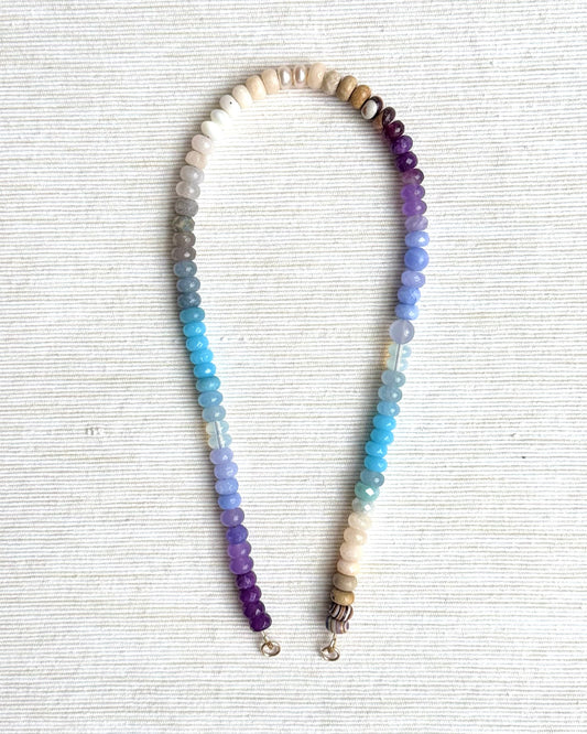 Morada Skies Series — TWILIGHT SHELL Ombré Necklace