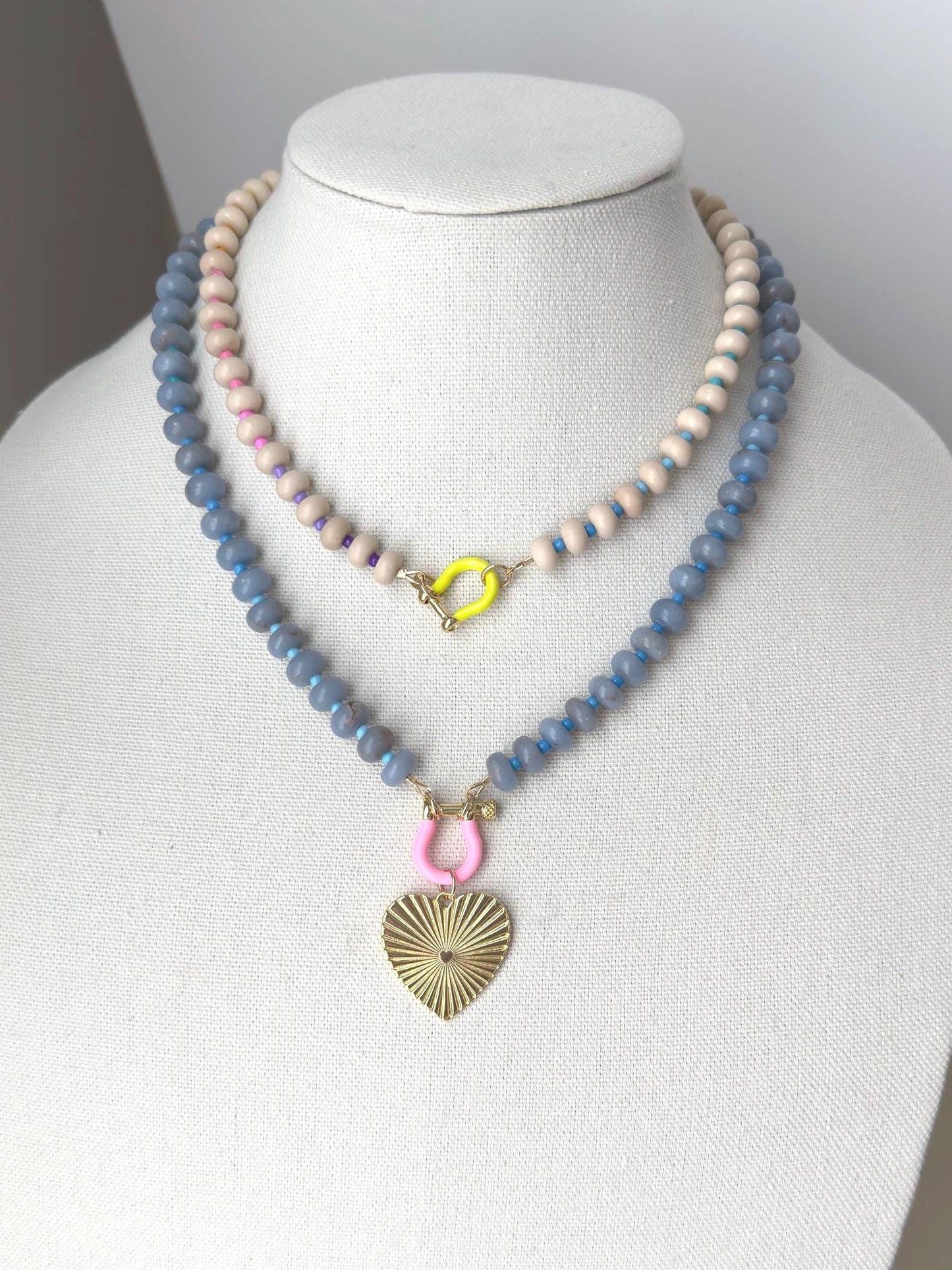 River Stone #2 Ombré Gemstone Necklace