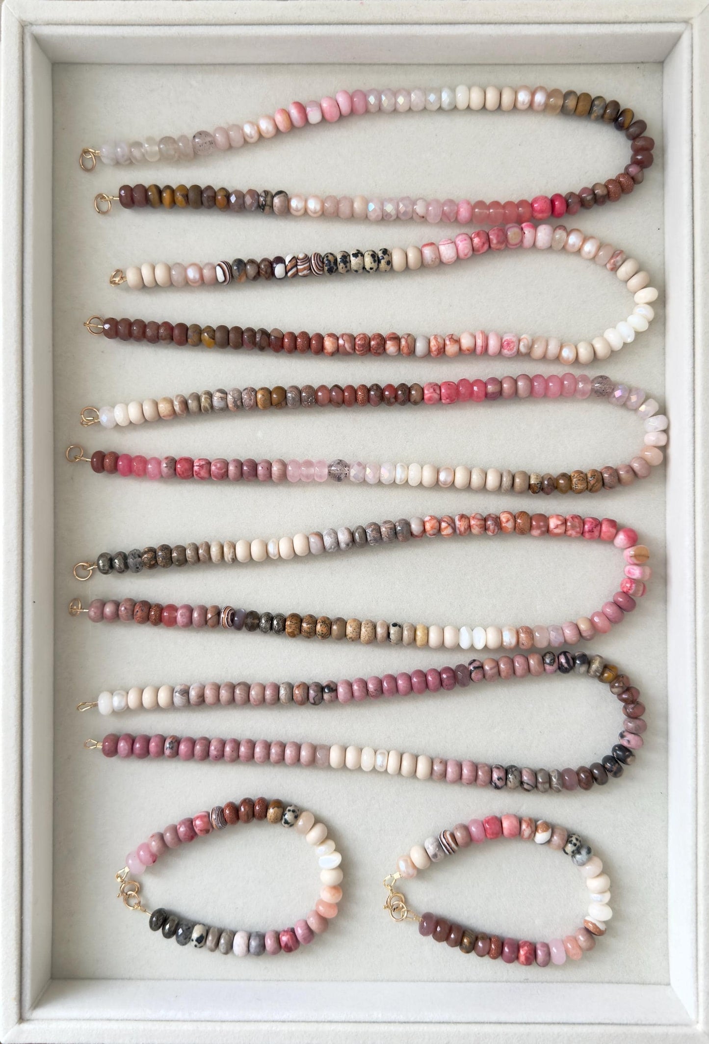 Rosewood #2 Ombré Gemstone Bracelet