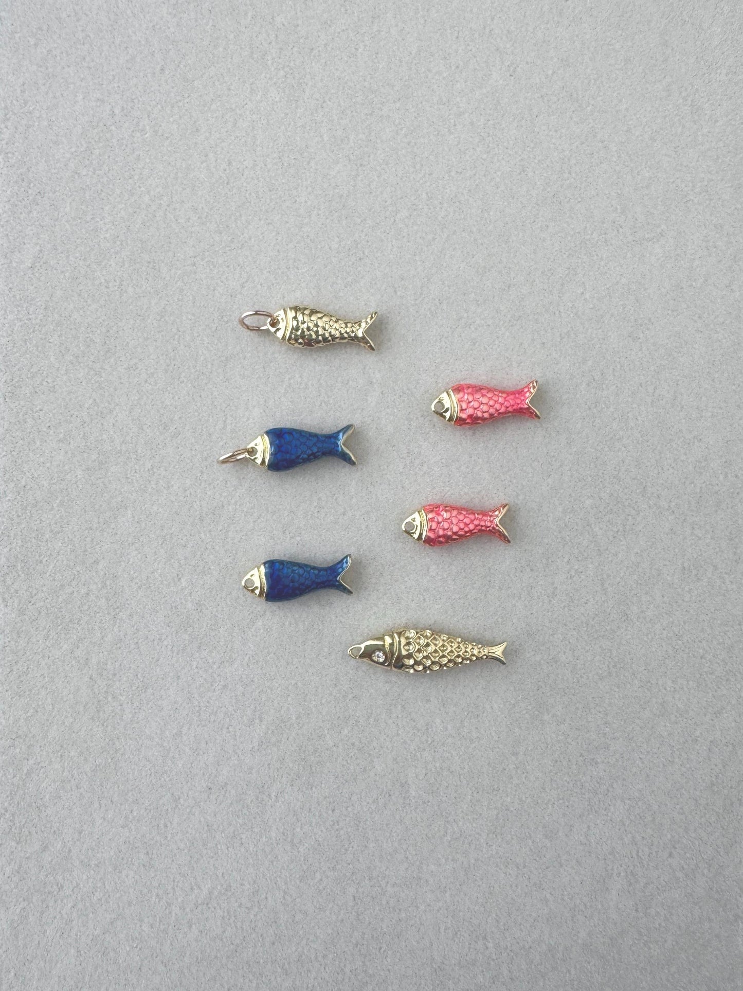 Gold Fish Charms: Coastal Summer Keepsake Charms