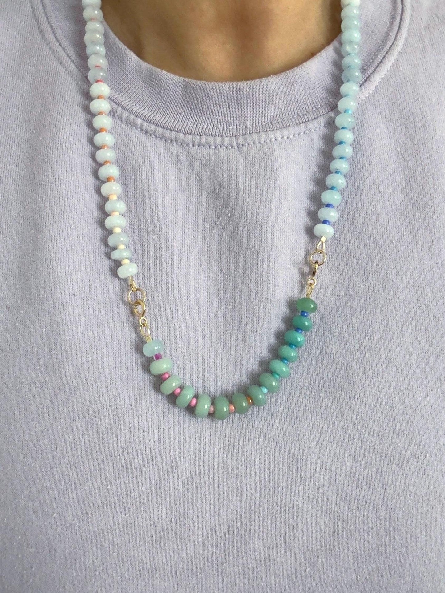Amazonite Ombré Gemstone SHORTIE