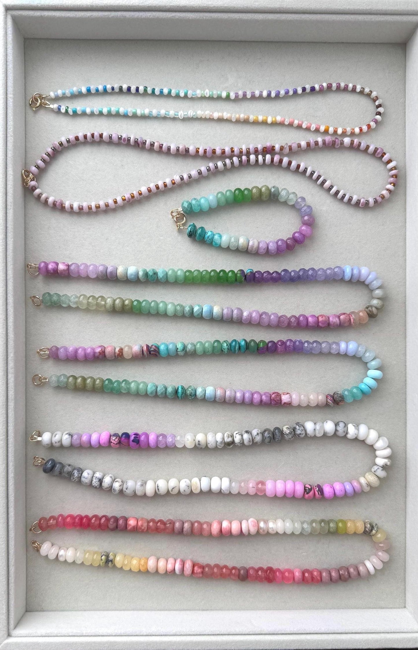 Hydrangea #1 Ombré Necklace: 50 Shades of Hydrangea Series