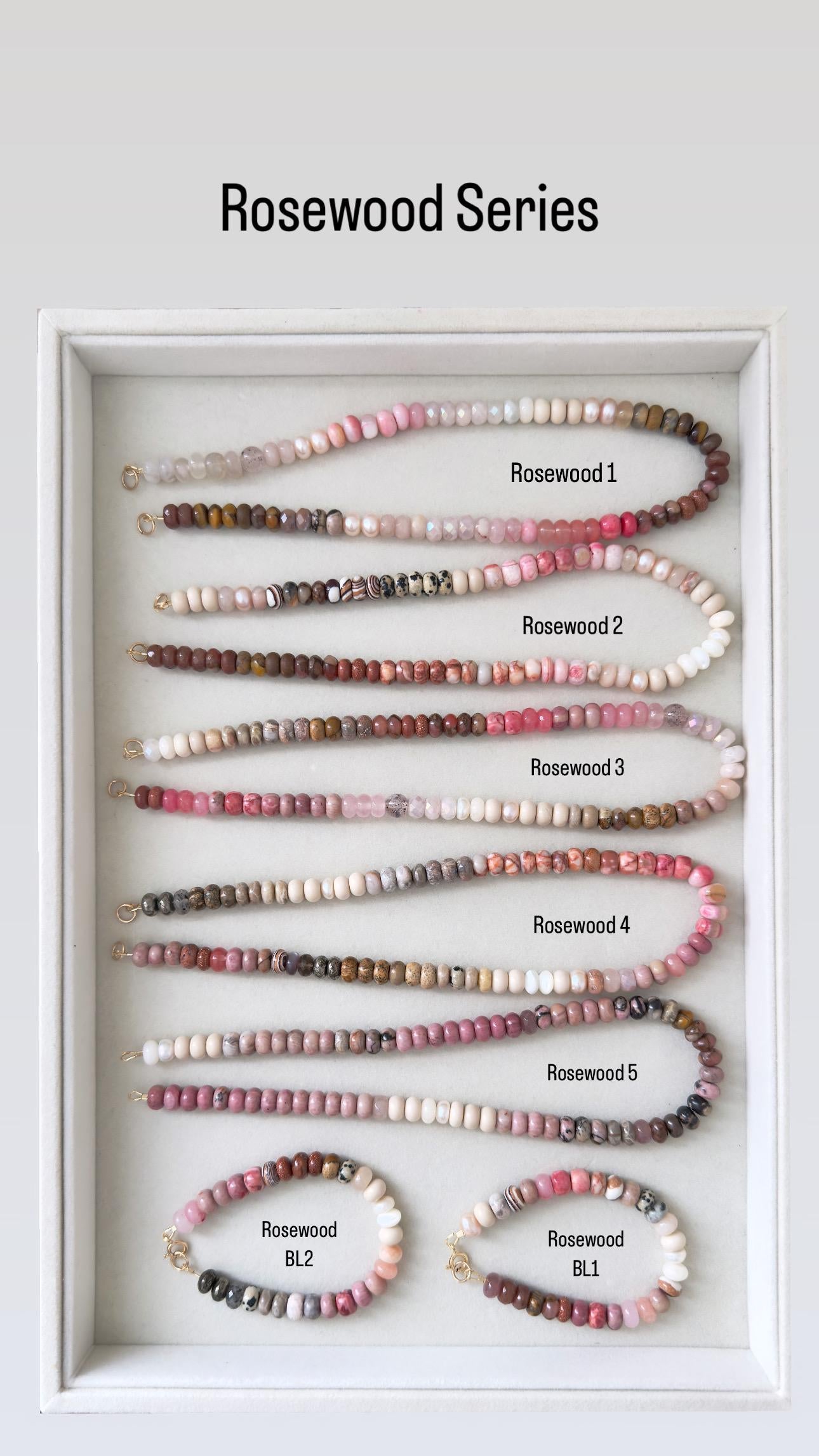 Rosewood #2 Ombré Gemstone Bracelet